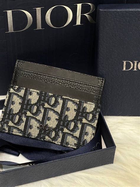 womens dior card holder|authentic dior monogram wallet.